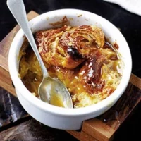 Croissant Bread and Butter Pudding with Coffee Cream | 24 Recipes for Coffee Month 2024